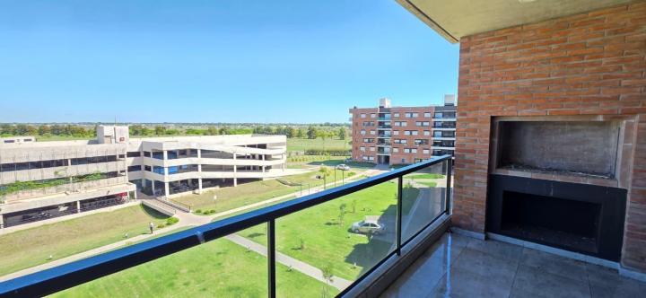 Vista desde el balcón hacia el complejo residencial