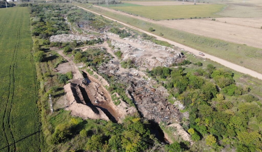 Basural clandestino en Funes clausurado a la vera de la Ruta Provincial 34-S