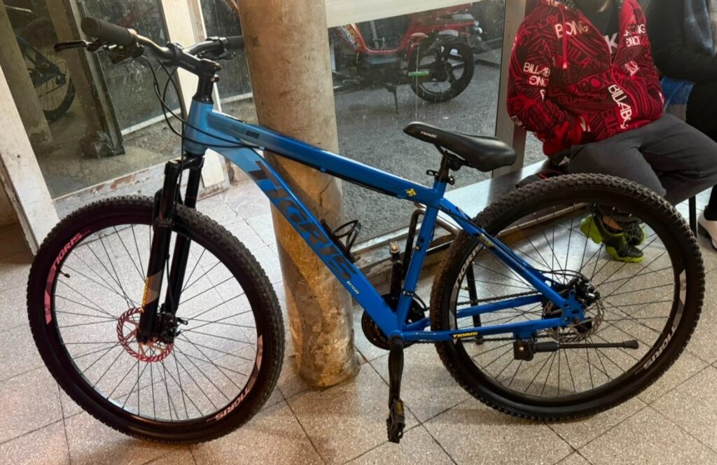 Bicicleta robada recuperada en Rosario, secuestrada por la Policía de Santa Fe