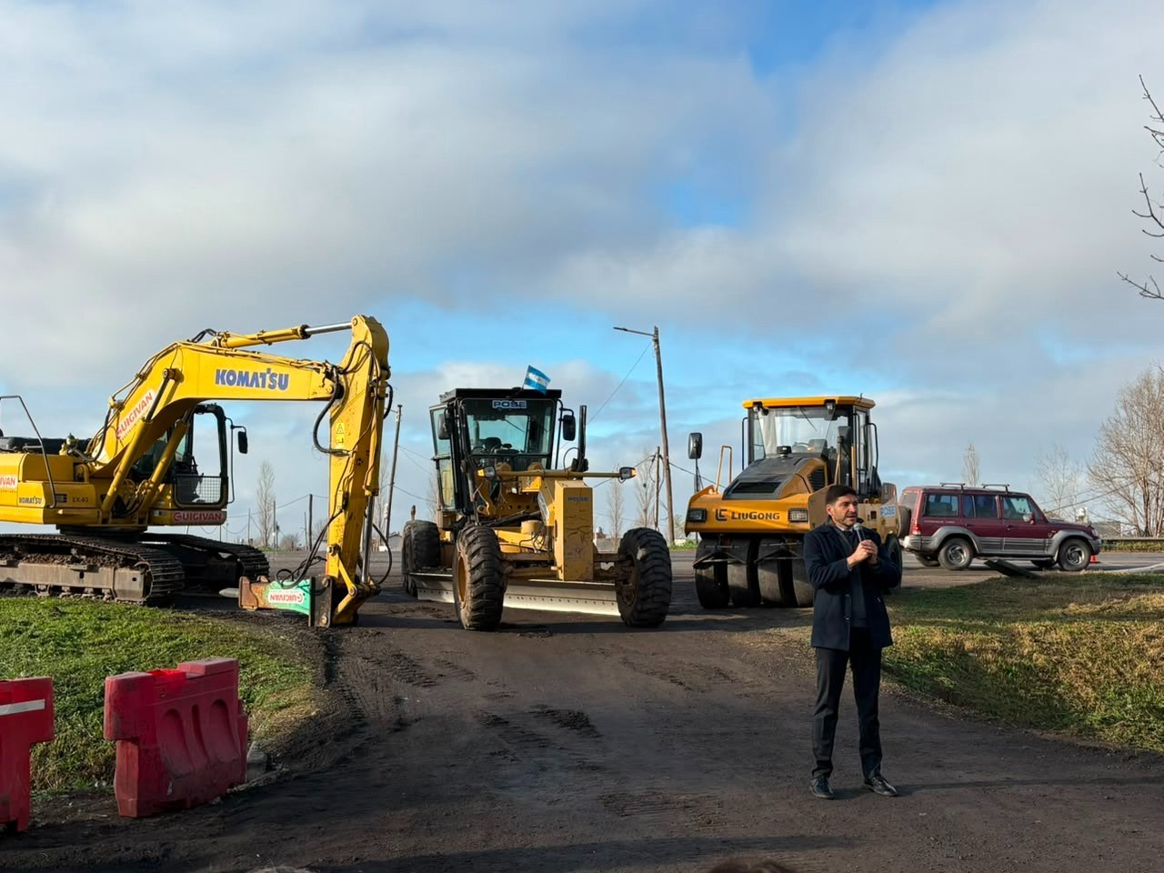 Acto de inicio de obras en la Ruta A012