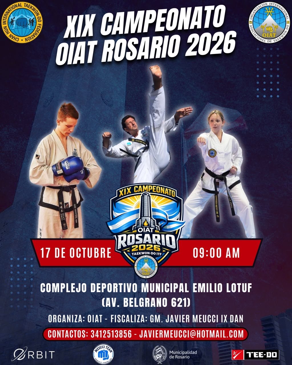 Afiche del XIX Campeonato OIAT Rosario 2026