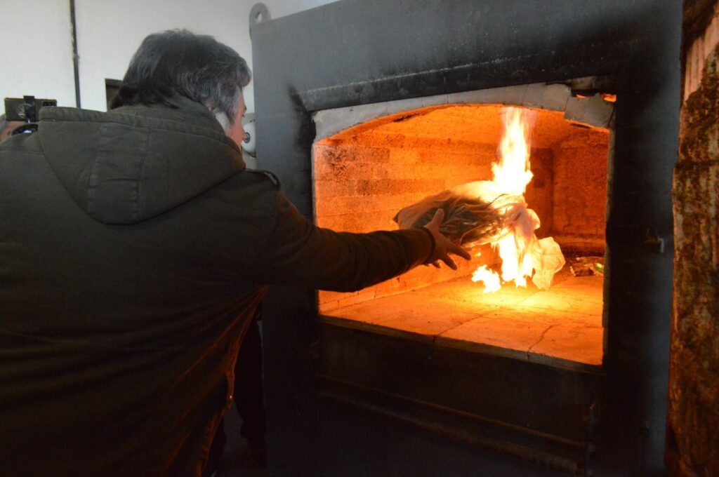 Incineración de droga en Venado Tuerto en el crematorio del Cementerio Municipal