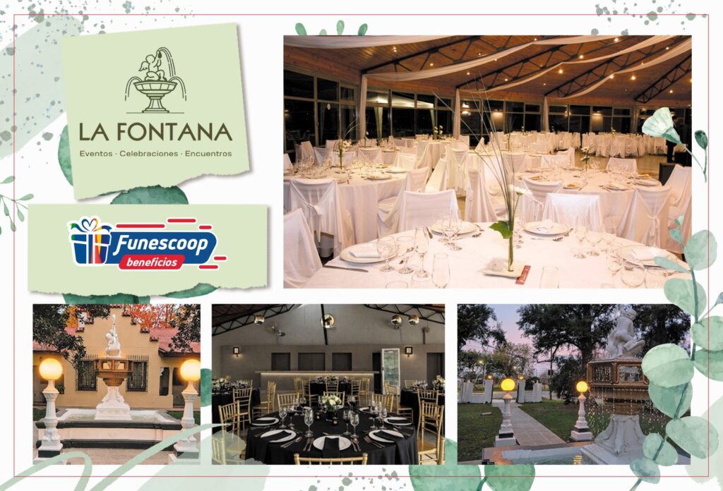 La Fontana se suma a Funescoop Beneficios con una promoción para eventos