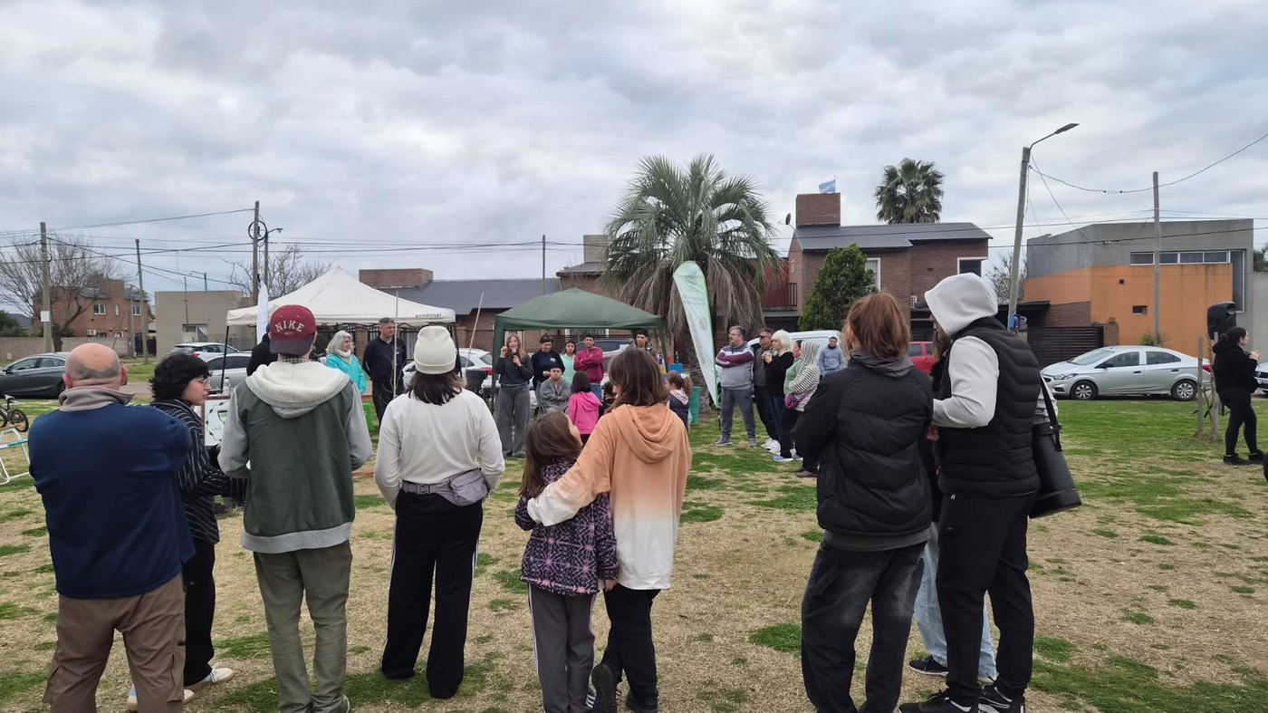 Vecinos de Roldán participaron de la jornada de La Reci al aire libre