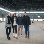 Dos Leonas recorrieron las obras de los Juegos Suramericanos en Santa Fe y destacaron el legado deportivo