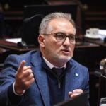El senador nacional Marcelo Lewandowski durante una sesión en el Senado