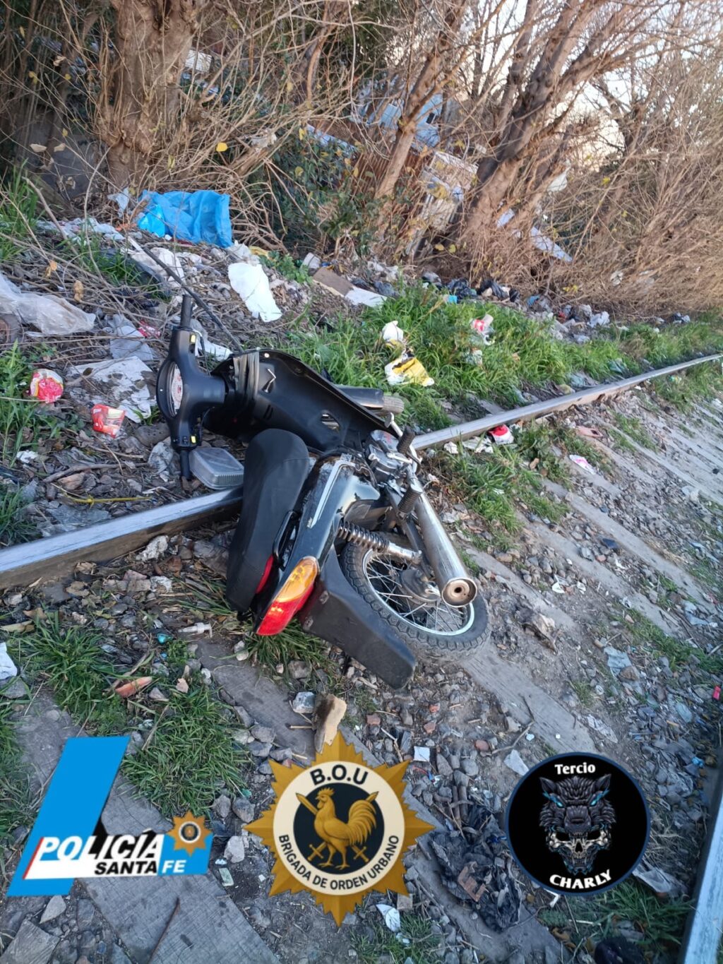Moto Keller sin patente secuestrada por la Brigada de Orden Urbano en Rosario