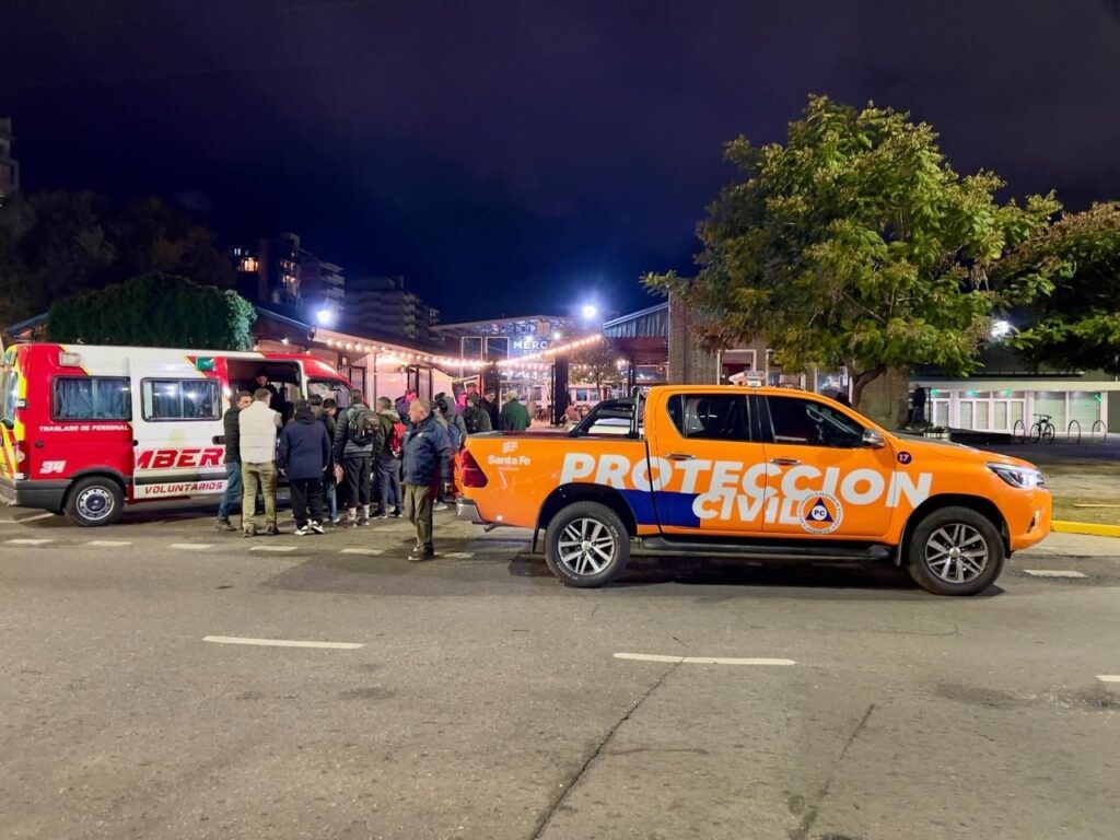 Operativo por personas en situación de calle en Rosario ante el frío extremo