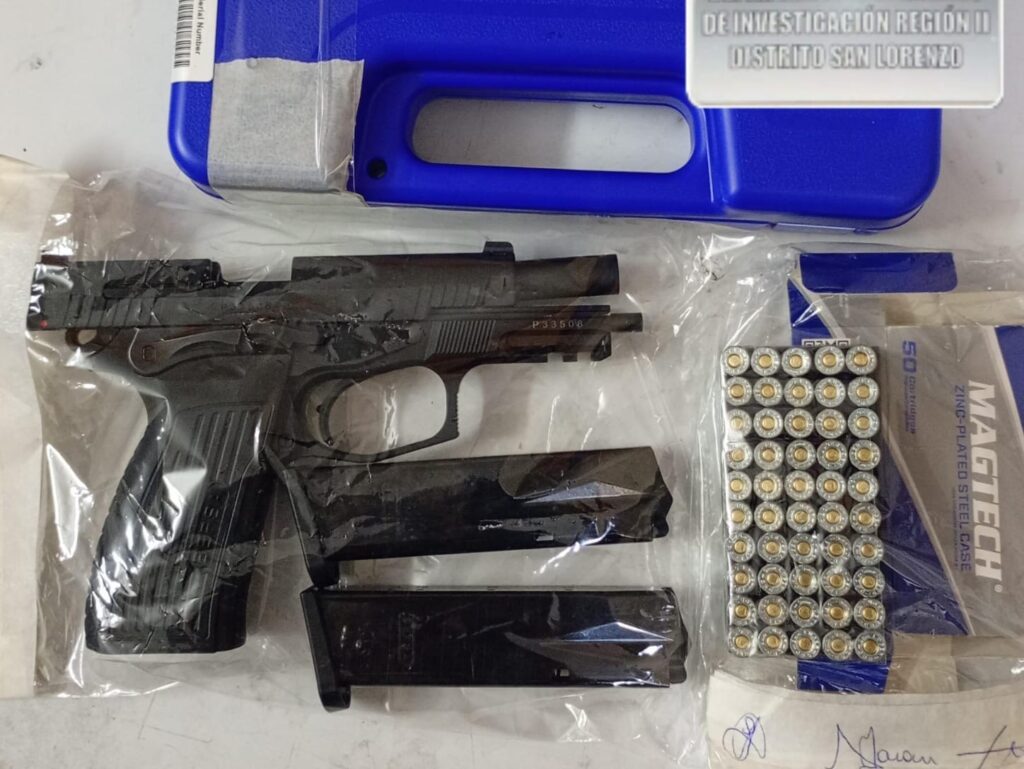 Una pistola calibre 9 milímetros, dos cargadores y una caja de municiones secuestradas por la PDI en Capitán Bermúdez