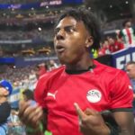 El streamer IShowSpeed en la tribuna durante Argentina-Egipto en el Mundial
